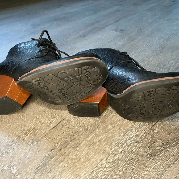 Korks by Kork-Ease Women's Leather
Block Heel Roana Ankle Boots Size 9 - Picture 4 of 6